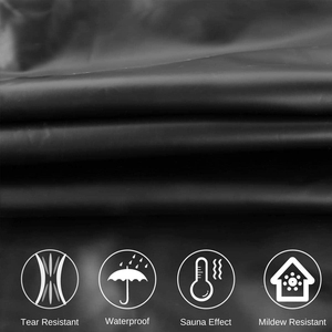 Traje de Sauna con Capucha de Poliéster para Fitness en Casa, con Cintura Ajustable, Unisex, para Adelgazar y Perder Peso, Mono para Entrenamiento Intenso - Product Image 2