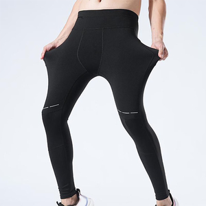 Customized Men's Compression Running Leggings Quick Dry Breathable Gym Fitness Sports Tights For Men's - Product Image 4