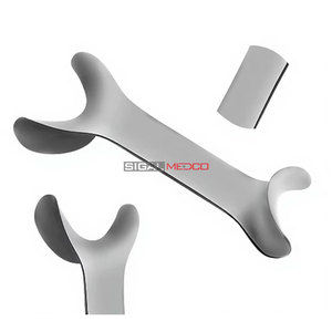 Retractor Bucal Plateado de 4.5 Pulgadas, Doble Extremo, Instrumento Dental Manual de Ortodoncia, Acero Inoxidable de Grado Alemán, Certificado CE - Product Image 6