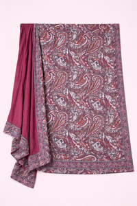 Printed <b>Beach</b> <b>Towel</b> Pareo Set Paisley Printed Front side Polyester Scarf Back Side <b>Towel</b> 2-in-1 - Product Image 2