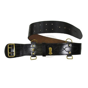 Ceinture élégante et décontractée en cuir de vachette Sam Browne avec boucle en acier au design durable et respectueux de l'environnement et finition lisse pour les événements spéciaux - Product Image 2