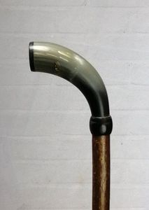 Bastón Decorativo Personalizado Hecho a Mano, Estilo Gótico Moderno, con Cabeza de Búfalo Plateada, Ajustable, para Cosplay, Disfraces de Halloween - Product Image 3