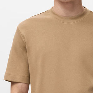 T-shirt décontracté pour homme, col rond, design uni, coupe confortable, design élégant, prix avantageux pour les acheteurs en gros / service OEM. - Product Image 3