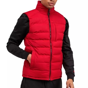 Gilet matelassé décontracté pour homme en toile, imperméable et respirant, respectueux de l'environnement, couleur unie, manches longues - Product Image 6