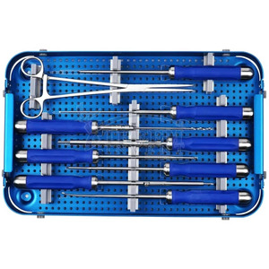 Kit de chirurgie orthopédique de la colonne vertébrale, rétracteur de colonne vertébrale, ensemble d'instruments de discectomie, outils de chirurgie vertébrale, kit médical en acier inoxydable - Product Image 4