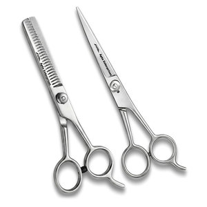 Juego de Tijeras de Peluquería Profesionales de 6 Pulgadas, Tijeras de Corte de Pelo y Tijeras de Entresacar de Acero Inoxidable con Alto Contenido de Carbono para Salón - Product Image 1