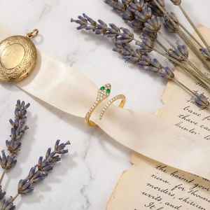 Emerald Rings 925 Sterling Silver Handmade Gemstone Rings Elegant Boho Jewelry Statement Rings Unique <b>Gift</b> For Women - Product Image 2