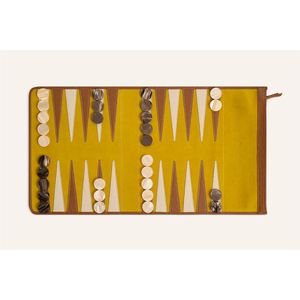 Ensemble de Backgammon Portable en Cuir pour Voyage - Jeu de Backgammon en Daim de Luxe, Cadeau d'Entreprise, Jeu de Backgammon Enroulable pour Adultes - Product Image 1