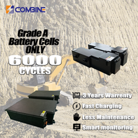 Système de batterie au lithium 400V haute tension 460Ah IP67 pour chantier, refroidissement liquide pour excavatrice électrique