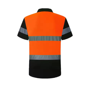 Camisa de Trabajo de Seguridad de Alta Calidad, Reflectante, de Poliéster, Manga Corta, para Ingenieros, Construcción y Seguridad - Product Image 5