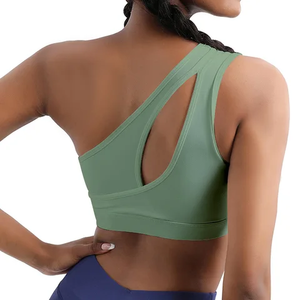 Custom Adjustable Spandex Padded Women Fitness Workout Training Running <b>Gym</b> Yoga Sports Women's Sports Bra Racerback Design - Product Image 4