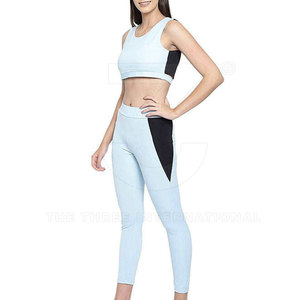 Best Design Women 2 Piece <b>Yoga</b> Set <b>Jacket</b> Sports Bra Leggings High Waist Breathable Eco-Friendly Gym Fitness Workout Activewear - Product Image 3