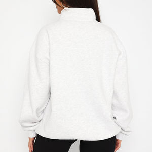 Sudadera de Cuello Redondo de Algodón Grueso para Hombre y Mujer, Sudadera Holgada de 345 g/m² de Mezcla de Algodón y Poliéster para Logotipo Personalizado - Product Image 3