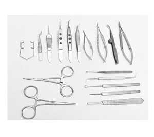 ชุดเครื่องมือผ่าตัดตา 17 ชิ้น ของ Azicon ชุดกรรไกรขนาดเล็กสำหรับผ่าตัดตา ที่จับเข็ม คีมจับ  ชุดเครื่องมือตรวจตา - Product Image 1