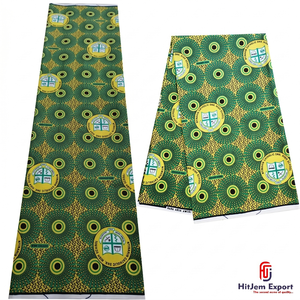 Luxury Custom African Wax Fabric Europe Israel Islands Wedding Gowns Party Wear Home Furnishings Fashion Textile FactoryLuxury - Product Image 6