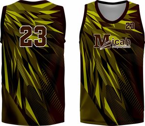Micah Corporation Custom Printed Mens <b>Polyester</b> Mesh Basketball Jersey <b>Shorts</b> Set Breathable Summer Training Sublimation Logo - Product Image 2
