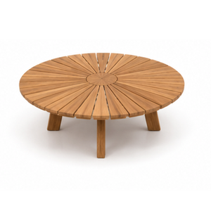 Modern Solid Teak Wood Outdoor Sofa Set with <b>Round</b> Coffee <b>Table</b> Luxury <b>Patio</b> Garden Villa Resort Lounge Furniture - Product Image 4