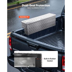 Cassetta Portautensili Robusta in Acciaio e Policarbonato con Motivo Antiscivolo per Cassone del Camion, Contenitore Organizer Resistente con Serratura e Chiave - Product Image 3