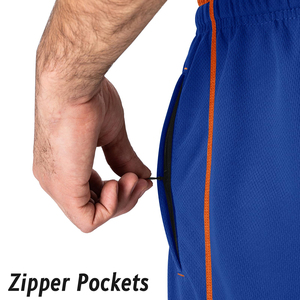 Men's Blue Polyester Straight Sweatpants Elastic Waist Drawstring Casual Lightweight <b>Summer</b> <b>Pants</b> With Side Stripe Open Bottom - Product Image 5