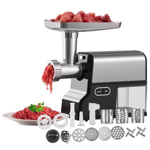 Picadora Eléctrica de Alimentos con Capacidad de 4.2 Lbs/Min, Molinillo de Carne con Cuchilla, Placa de Molienda, Kit para Hacer Salchichas, Prensa para Hamburguesas - Product Image 1