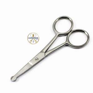 กรรไกรตัดขนจมูก หู หนวด ปลายตรง ปลายมน 3 5 - Product Image 1