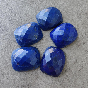 Lapis-lazuli naturel, taille rectangulaire à facettes, coussin, pierre précieuse calibrée, toutes tailles disponibles - Product Image 1