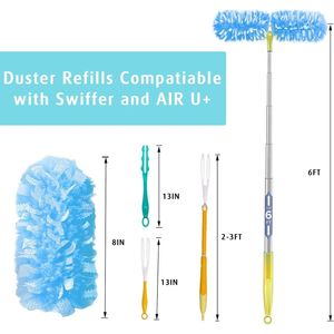 สำหรับรีฟิลไม้ปัดฝุ่น Swiffer แบบหนา 30 ชิ้น ไมโครไฟเบอร์ 2 ด้าน 360 องศา 4X แบบใช้แล้วทิ้ง สำหรับไม้ปัดฝุ่นแบบด้ามเดียว - Product Image 4