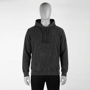 Sudadera con Capucha para Hombre, Estilo Vintage, de Algodón y Felpa, Casual, Manga Larga, con Bolsillo Canguro, Ropa Urbana - Product Image 1