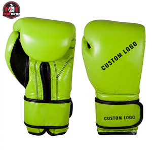 Neon Green PU Boxing Set with <b>Head</b> guard Gloves and Abdominal Protector for <b>Training</b> - Product Image 3