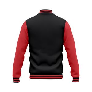 Blousons universitaires personnalisés OEM pour l'hiver, style vintage unisexe, avec patchs en chenille et logo brodé, vente en gros - Product Image 3