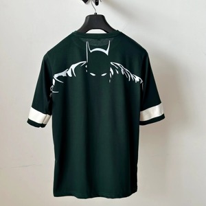 T-shirt moderne pour homme, coupe ample, en coton tricoté uni, délavé, à manches courtes, avec motif graphique Anime, marque personnalisée - Product Image 1