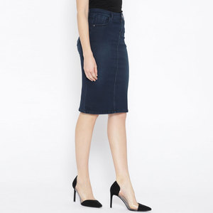Premium Quality Trendy Best Style Women's Denim Skirts Custom Acid Wash Women's Denim Skirts - Product Image 6