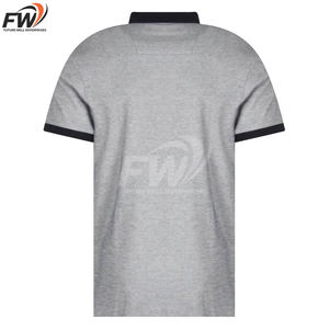 T-shirt de golf pour homme, col polo, en coton tricoté 180 g/m², personnalisable avec logo par sublimation, haute qualité, OEM, neuf. - Product Image 5