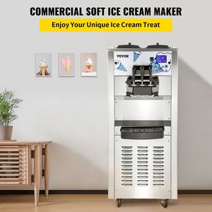 Macchina per il servizio morbido con pannello LCD per ristoranti con tramoggia da 3 gusti 12L per compressori 2500W - Product Image 2