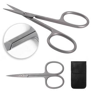 Ciseaux de manucure en acier inoxydable, lame droite, pointe acérée, trou rond, outil durable pour le soin des ongles des adultes, nail art - Product Image 6