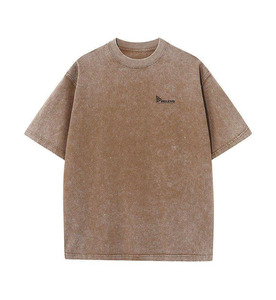 Camiseta Oversize de Algodón 100% de Alta Calidad, Transpirable, de Secado Rápido, Ajuste Holgado, Tacto Suave, Comodidad Duradera, 220 Gramos, Estilo Casual con Letras - Product Image 3