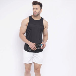 Débardeur 100 % coton pour homme, séchage rapide, vêtement de sport, coupe ajustée, idéal pour la course à pied, t-shirt OEM en gros - Product Image 1