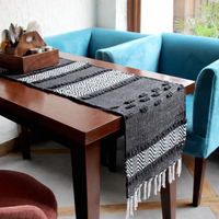 Chemin de table de style antidérapant durable ferme salle à manger Rectangle tapis de pique-nique résistant à la chaleur chemins de table d'Inde