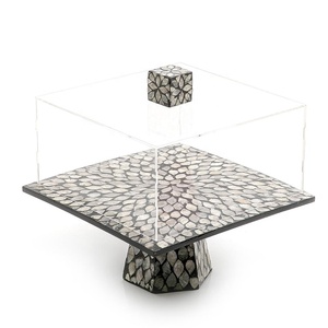 Soporte multifuncional para tartas de nácar con parte superior redondeada, juego de 2, para uso en el hogar, hoteles y restaurantes. - Product Image 5