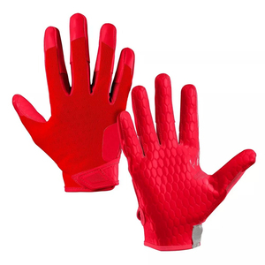 Top Selling Professional American Football <b>Gloves</b> High Quality Customised Leather Hand Grips with Latest Design - Product Image 2