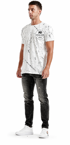 T-shirt décontracté à manches courtes 100 % coton pour homme de la marque AMY, coupe classique, personnalisable avec logo, vente en gros - Product Image 6