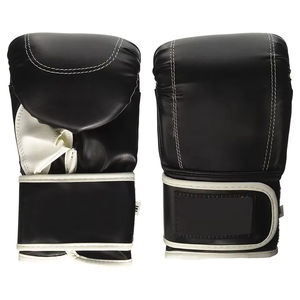 Guantes de boxeo de cuero PU para adultos y principiantes, guantes cómodos para saco de boxeo con soporte para muñeca - Product Image 1