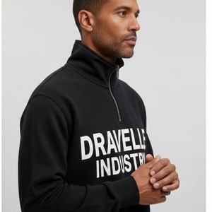 Sweat-shirt demi-zip pour homme 2026, confortable, léger, tendance et adapté, vente chaude, OEM - Product Image 4