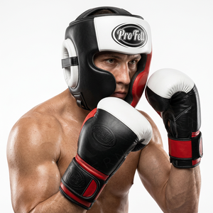 หมวกป้องกันศีรษะสำหรับชกมวยแบบเต็มใบหน้า Pro Felt Custom Made Style สำหรับฝึกซ้อม MMA และกีฬาต่อสู้แบบมืออาชีพ - Product Image 3