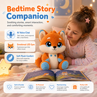 Superbe Jouet Robot Renard IA pour Enfants 5-10 Ans, Contrôle par Gestes, Commandes Vocales, Animal Interactif Intelligent pour l'Apprentissage STEM, Coton PP