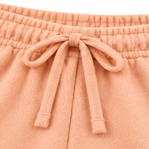 Pantalones de chándal personalizados de felpa de melocotón de pierna recta con cintura elástica con cordón, ajuste relajado, suaves, informales, para descansar, ropa al por mayor - Product Image 5