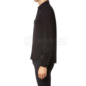 Camisas de mezclilla para hombre de corte clásico, modernas y novedosas, con mangas cortas y diseño personalizado, ideales para días informales. - Product Image 5