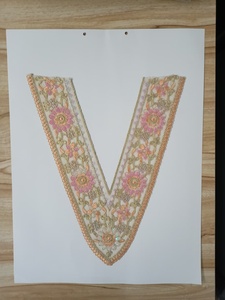 Luxury Hand-Embroidered <b>Sew</b>-<b>On</b> <b>Patches</b> for Dresses Intricate Threadwork Floral Geometric Designs Custom Sizes Available - Product Image 4