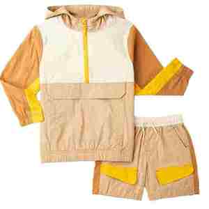 Ensemble de survêtement coupe-vent personnalisé en nylon imperméable et respirant, avec demi-fermeture éclair, coupe-vent à capuche grande taille, résistant au vent - Product Image 6