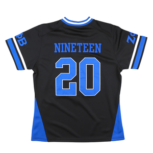 Maillot de football Zeta Phi Beta noir, maillot de sororité ZPB pour femmes, chemise athlétique à col en V, vêtements grecs, style HBCU - Product Image 2